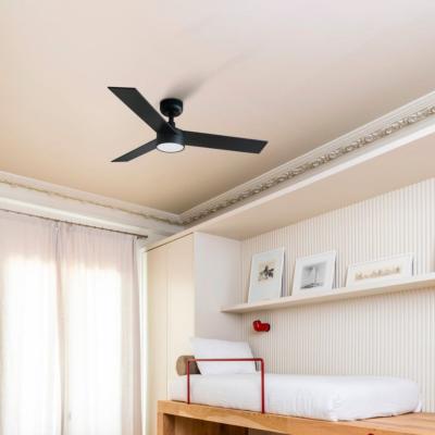 Ventilateur plafond noir/noyer RUDDER S LED 106 cm