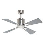 Ventilateur Plafond Eco Neo III 92cm Nickel brossé Blanc Gris clair
