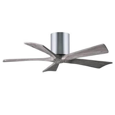 Ventilateur de Plafond Irene-5H 106cm Chromé Poli Bois vieilli