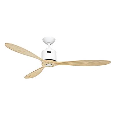 Ventilateur Plafonnier Aeroplan Eco 132cm Blanc Bois Naturel