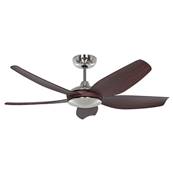 Ventilateur de Plafond Eco Volare 116cm Chromé Noyer