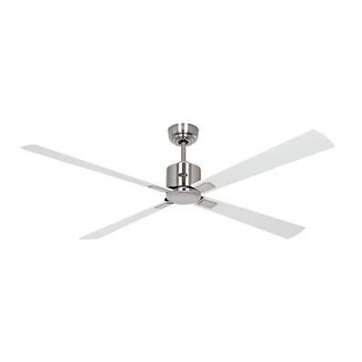 Ventilateur Plafond Eco Neo 152cm Chromé Poli Gris Blanc