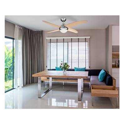 Ventilateur Plafond Achilia 105cm Nickel Pin