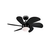 Ventilateur Plafond TURBO SWIRL 76cm Metal Noir