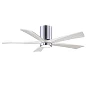 Ventilateur Plafond avec LED Irene-5HLK 132cm Chrom Poli Blanc