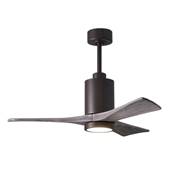 Ventilateur Plafond Patricia-3 106cm Bronze Bois Vieilli