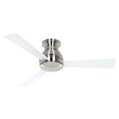 Ventilateur Plafond Eco Pallas 116cm Chromé Blanc Chromé