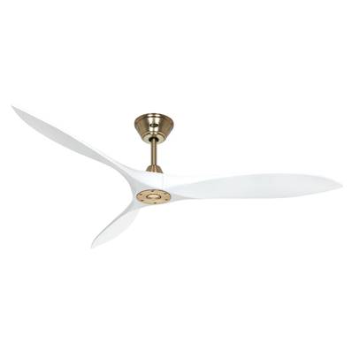 Ventilateur Plafond Eco Airscrew 152cm Laiton Blanc