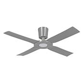 Ventilateur Plafond Eco Disk 142cm Aluminium