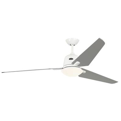 Ventilateur Plafonnier Eco Aviatos 162cm Blanc Argenté