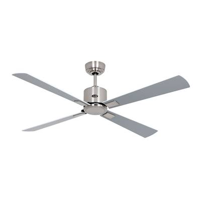 Ventilateur Plafond Eco Neo 132cm Chromé Blanc Argenté