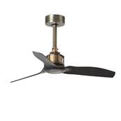 Ventilateur de Plafond Just Fan 81cm Laiton Noir