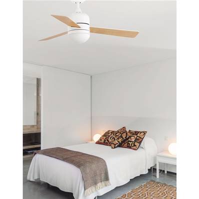 Ventilateur Plafond Cebu 102cm Blanc Erable