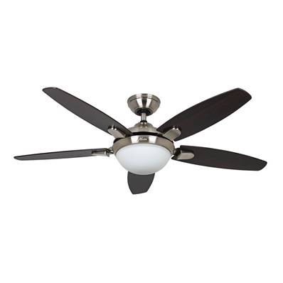 Ventilateur Plafond Contempo 132cm Chromé Cerisier Noyer