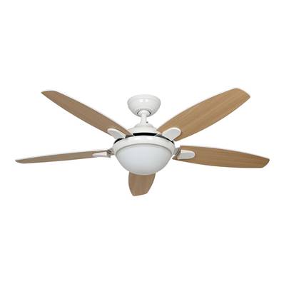 Ventilateur Plafond Contempo 132cm Blanc Chêne Blanc