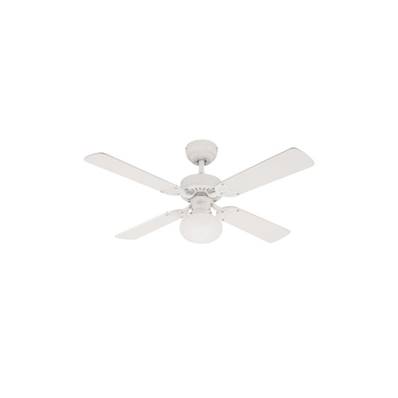 Ventilateur de Plafond VEGAS 105cm Blanc Pin Blanc Lavé