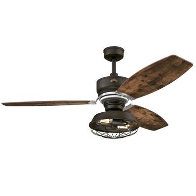 Ventilateur Plafond WELFORD LED 137cm Bronze Patiné