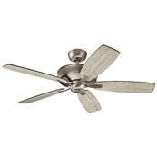 Ventilateur Plafond Monarch II 132cm Etain Noyer blanchi Noyer foncé