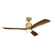 Ventilateur Plafond Ridley II 132cm Laiton Cerisier