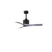 Ventilateur Plafond Nan 107cm Noir Bois vieilli