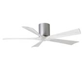 Ventilateur Plafond Irene-5H 132cm Nickel Blanc