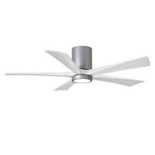 Ventilateur Plafond avec Lumire Irene-5HLK 132cm Nickel Blanc