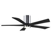 Ventilateur Plafond avec LED Irene-5HLK 132cm Chrom Poli Noir