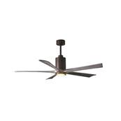 Ventilateur Plafond Patricia-5 152cm Bronze Bois Vieilli