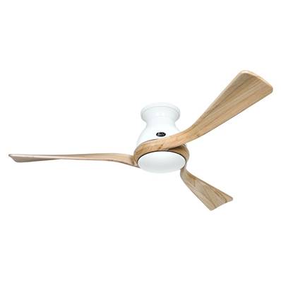 Ventilateur de Plafond Eco Regento 140cm Blanc Bois Naturel