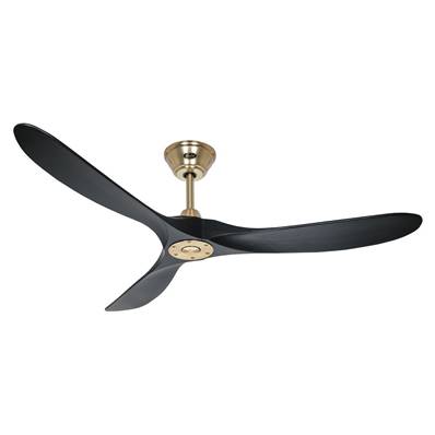 Ventilateur Plafond Eco Genuino 152cm Laiton Noir