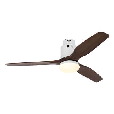 Ventilateur de Plafond Aerodynamix Eco 132cm Blanc Bois Noyer