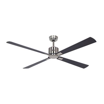 Ventilateur de Plafond Eco Neo 152cm Chromé Poli Argenté Wengé