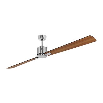 Ventilateur Plafonnier Eco Neo 180cm Chromé Poli Noir Teck