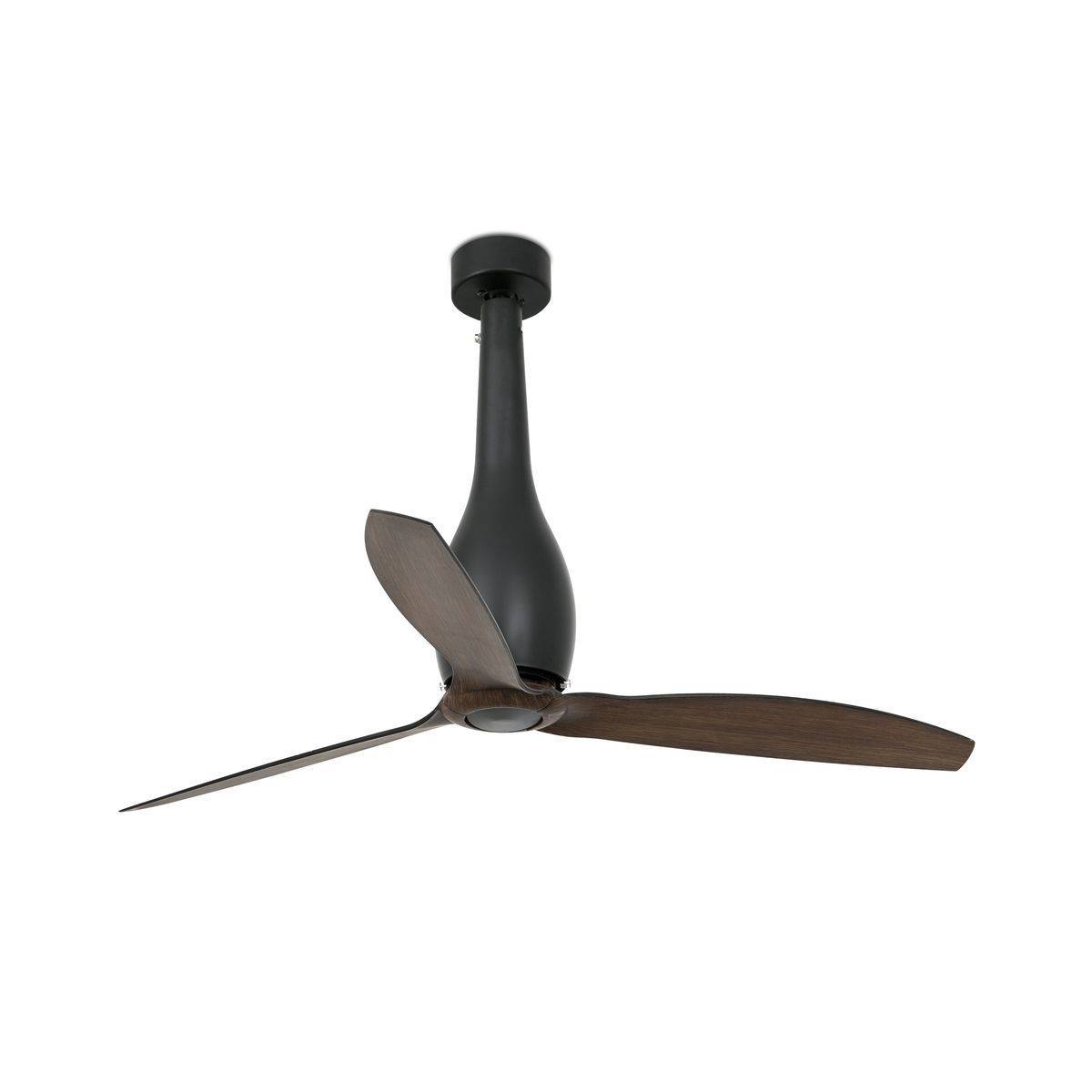 Ventilateur Plafond Eterfan 128cm Noir Noyer