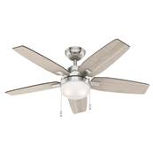 Ventilateur Plafond Arcot 117cm Chrom Noyer Chne