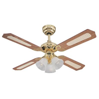 Ventilateur de Plafond PRINCESS TRIO 105cm Laiton Poli