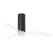 Ventilateur Plafond Tube Fan 128cm Noir Transparent