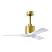 Ventilateur Plafond Nan 107cm Laiton Blanc