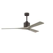 Ventilateur Plafond Nan 152cm Bronze Frêne gris