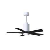 Ventilateur Plafond Patricia-5 106cm Blanc Noir