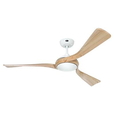 Ventilateur de Plafond Eco Interior 142cm Blanc Bois Naturel