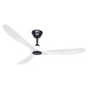 Ventilateur Plafonnier Eco Genuino 152cm Noir Blanc