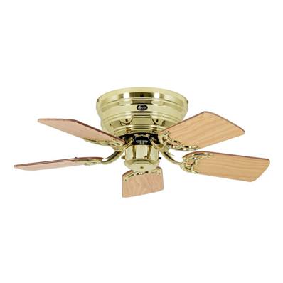 Ventilateur Plafonnier Classic Flat 79cm Laiton Chêne Hêtre