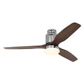 Ventilateur de Plafond Aerodynamix Eco 132cm Chrom Noyer