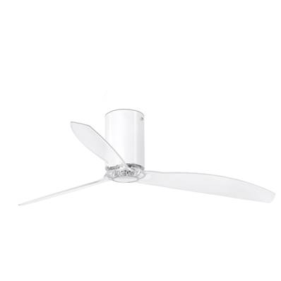 Ventilateur Plafond Mini Tube 128cm Blanc Transparent