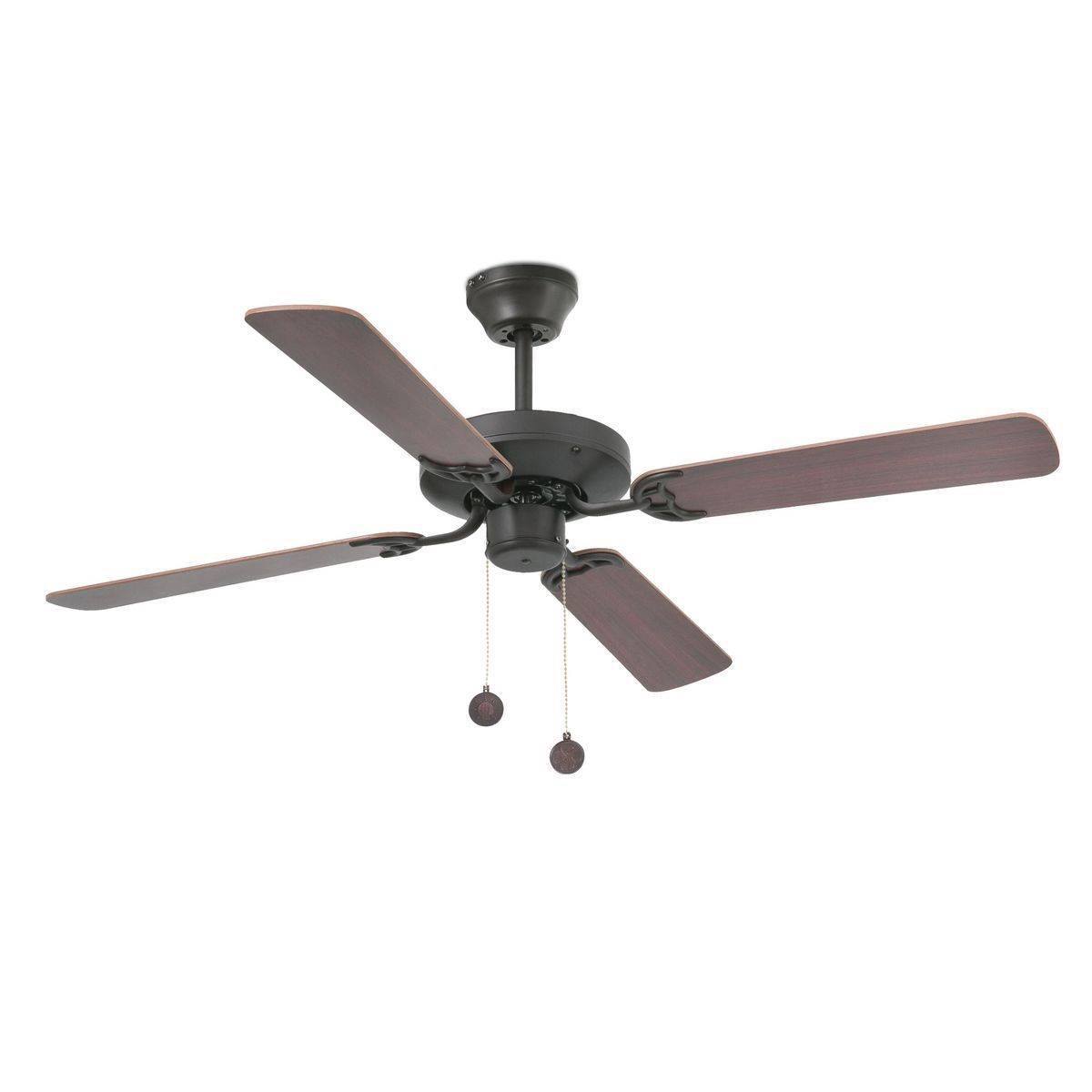 Ventilateur Plafond Yakarta 121cm Marron Acajou Noyer