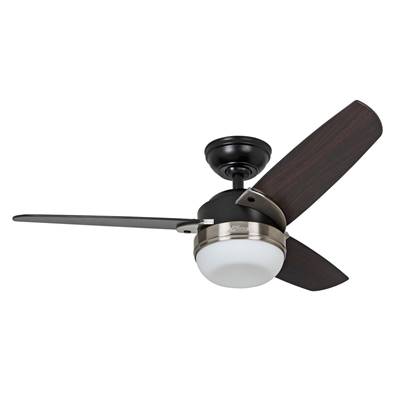 Ventilateur Plafond Nova 107cm Noir Noyer