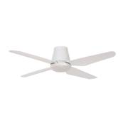 Ventilateur Plafond Bas Lumire Aria 122cm Blanc