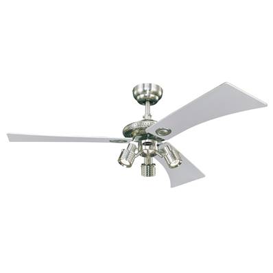 Ventilateur de Plafond AUDUBON 122cm Nickel Brossé