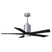 Ventilateur Plafond Patricia-5 132cm Nickel Noir